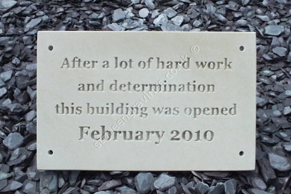 Black Granite Memorial Tablet Deeply Engraved to your requirements